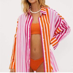 Beach Riot NEW Alexa Top Sunset Stripes